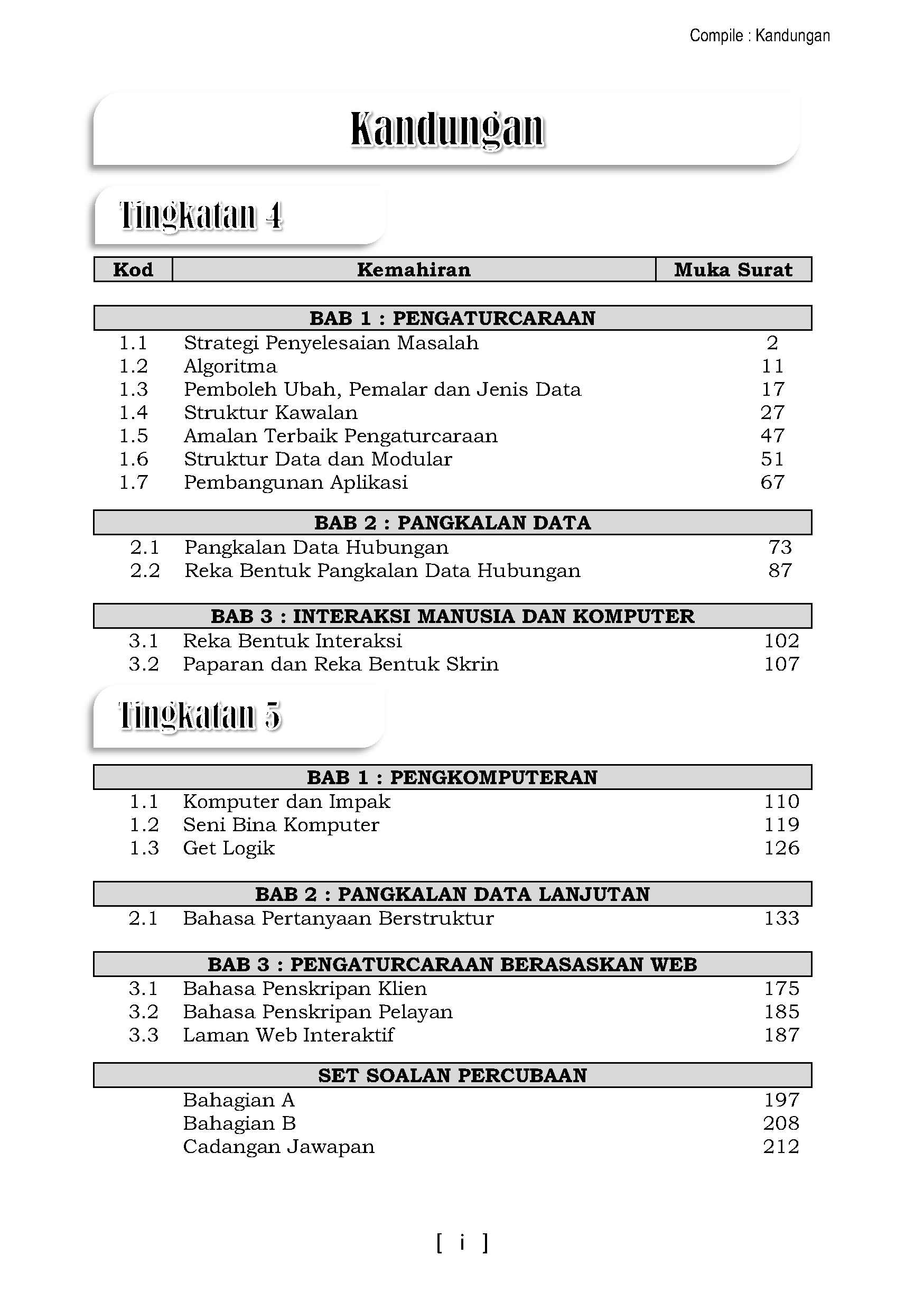 Nota Sains Komputer Tingkatan 4  Modul Soalan Sains Komputer Untuk Spm